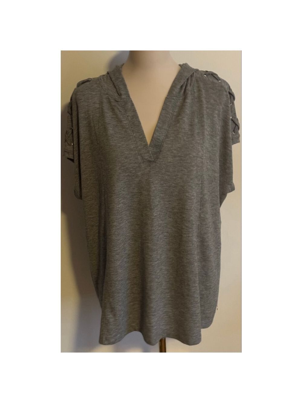 Women's Livi Active Gray Hooded Sweatshirt & Hoodie 18/20